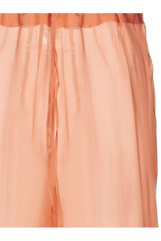 Шовкові штани з пір'ям Рожеві OSÈREE (OFP121PEACH)