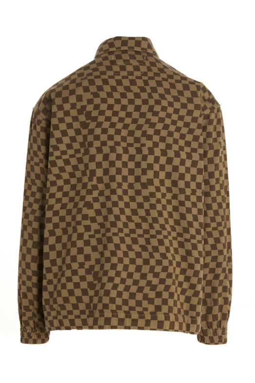 Сорочка з принтом для перевірки друку Бежева INCOTEX RED X FACETASM (FTT004FX005510WTC)