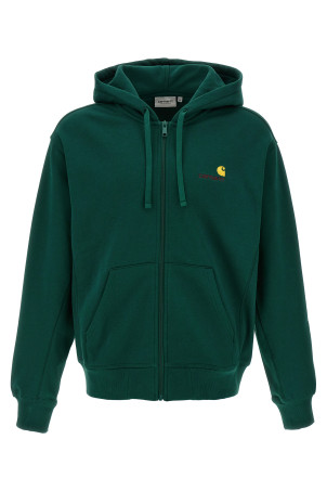 Толстовка с капюшоном CARHARTT WIP 'American Script' Зеленый I0330632M1XX Толстовка с капюшоном CARHARTT WIP 'American Script' Зеленый I0330632M1XX