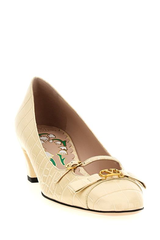 Туфлі-човники Valentino Garavani 'Bowow' Білий W2S0LD2HURREN Туфлі-човники Valentino Garavani 'Bowow' Білий W2S0LD2HURREN