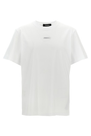 Футболка з логотипом Біла DSQUARED2 S74GD1398D20020100 Футболка з логотипом Біла DSQUARED2 S74GD1398D20020100