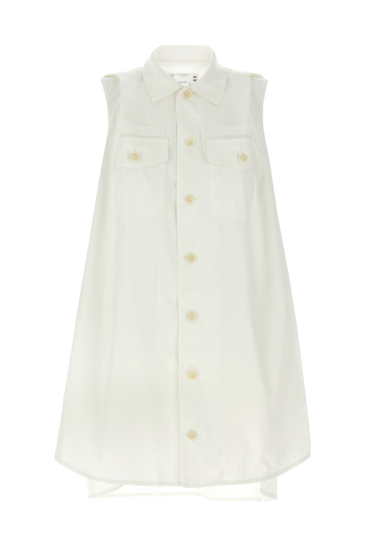 Mini chemisier dress White Mini chemisier dress White