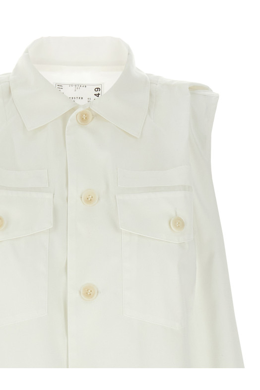 Mini chemisier dress White Mini chemisier dress White