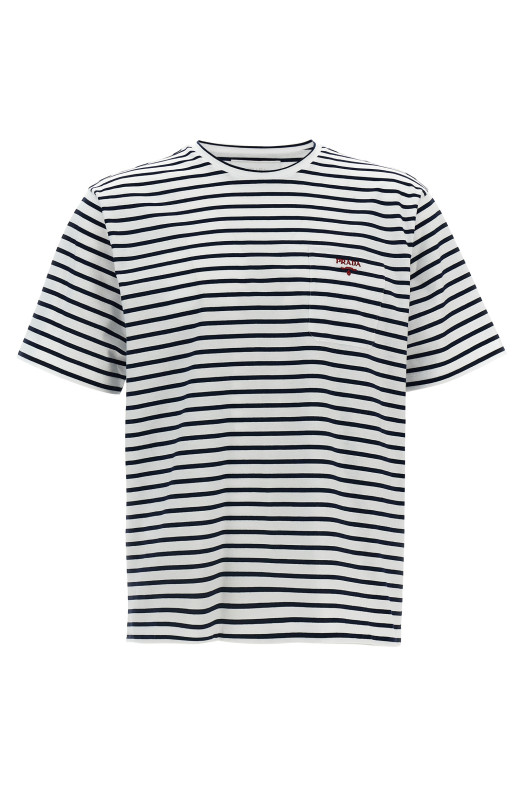 Logo embroidery t-shirt Multicolor