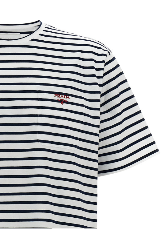 Logo embroidery t-shirt Multicolor