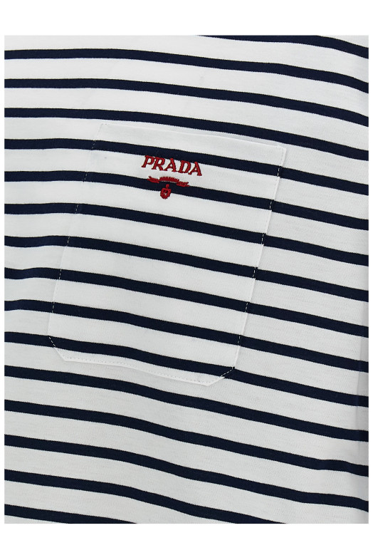 Logo embroidery t-shirt Multicolor