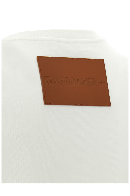 Футболка с нашивкой логотипа Белый JIL SANDER J47GC0153J20103102 Футболка с нашивкой логотипа Белый JIL SANDER J47GC0153J20103102