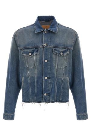 Джинсова куртка необробленого крою Синій MM6 MAISON MARGIELA SH0AM0047M30017994 Джинсова куртка необробленого крою Синій MM6 MAISON MARGIELA SH0AM0047M30017994