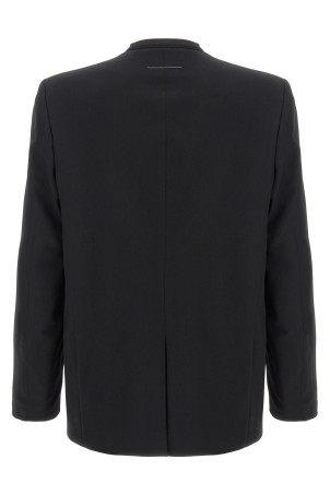 Однобортний піджак Чорний MM6 MAISON MARGIELA SH0BN0007M35153900 Однобортний піджак Чорний MM6 MAISON MARGIELA SH0BN0007M35153900