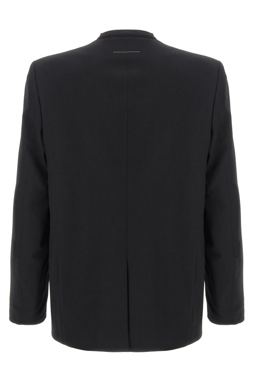 Однобортний піджак Чорний MM6 MAISON MARGIELA SH0BN0007M35153900 Однобортний піджак Чорний MM6 MAISON MARGIELA SH0BN0007M35153900