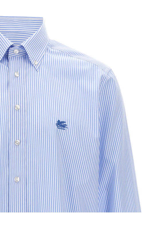 'Pegaso' striped shirt BLUE