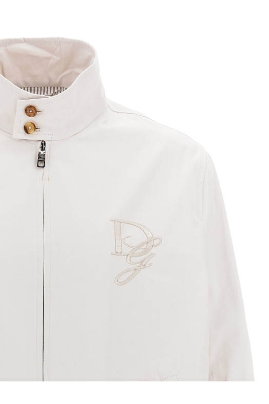 Куртка з вишивкою логотипу Бежевий DOLCE & GABBANA G9BHQZFU61VM0299 Куртка з вишивкою логотипу Бежевий DOLCE & GABBANA G9BHQZFU61VM0299