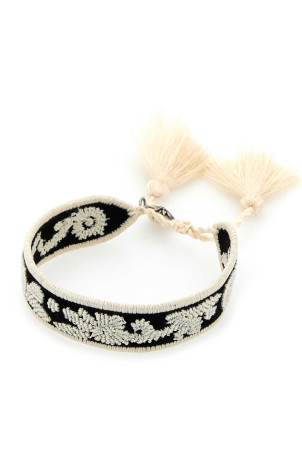 Two-tone suede and fabric bracelet PRADA (1IB6572HIV) Two-tone suede and fabric bracelet PRADA (1IB6572HIV)
