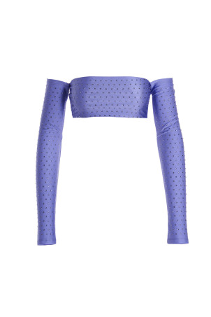 Кристальный укороченный топ Фиолетовый THE ANDAMANE (T130725DTJP062LILAC)