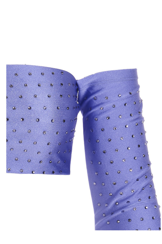 Crystal cropped top Purple