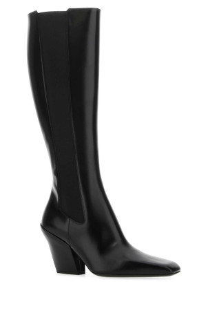 Черные кожаные ботинки Black PRADA (1W984MFA075055) Черные кожаные ботинки Black PRADA (1W984MFA075055)