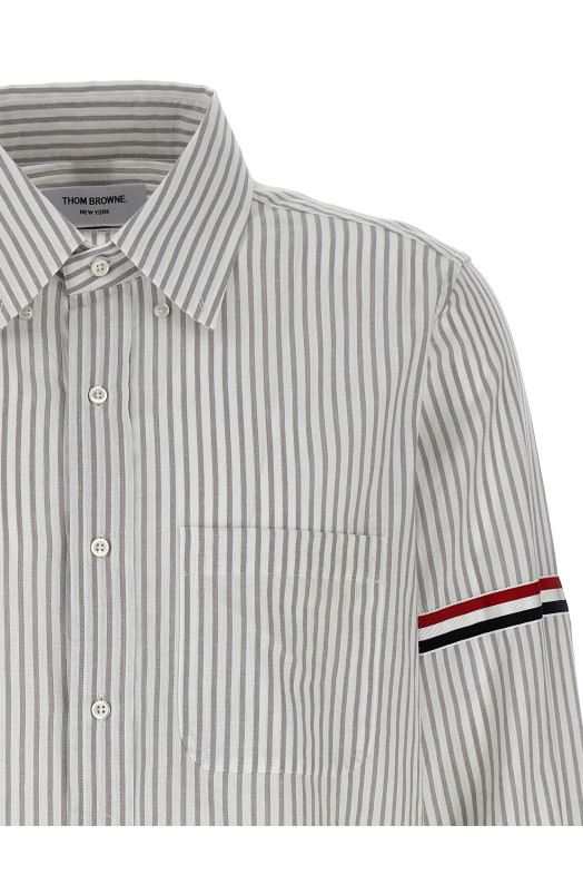 Рубашка в полоску Серый THOM BROWNE MWL301OF0810035 Рубашка в полоску Серый THOM BROWNE MWL301OF0810035