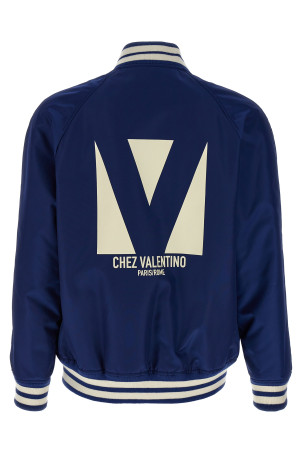 Куртка-бомбер Valentino Garavani 'Chez Valentino' Синій V3CIM225CMG88 Куртка-бомбер Valentino Garavani 'Chez Valentino' Синій V3CIM225CMG88
