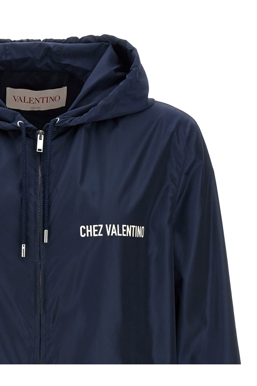Вітровка Valentino Garavani 'Chez Valentino' Синій V3CI3486FNAF9 Вітровка Valentino Garavani 'Chez Valentino' Синій V3CI3486FNAF9