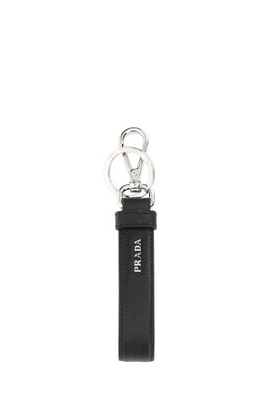 Чорний шкіряний брелок для ключів Black PRADA (2PP68T053) Чорний шкіряний брелок для ключів Black PRADA (2PP68T053)