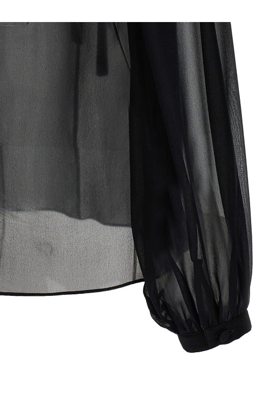 Шелковая блузка Черный TOM FORD TS2091FAX852LB999 Шелковая блузка Черный TOM FORD TS2091FAX852LB999