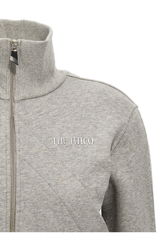 Світшот з логотипом Сірий THE ATTICO 250WCF00022183