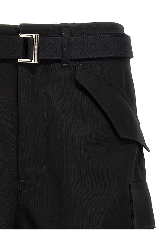 Шорты-бермуды Cargo Черный SACAI 2503610M001 Шорты-бермуды Cargo Черный SACAI 2503610M001