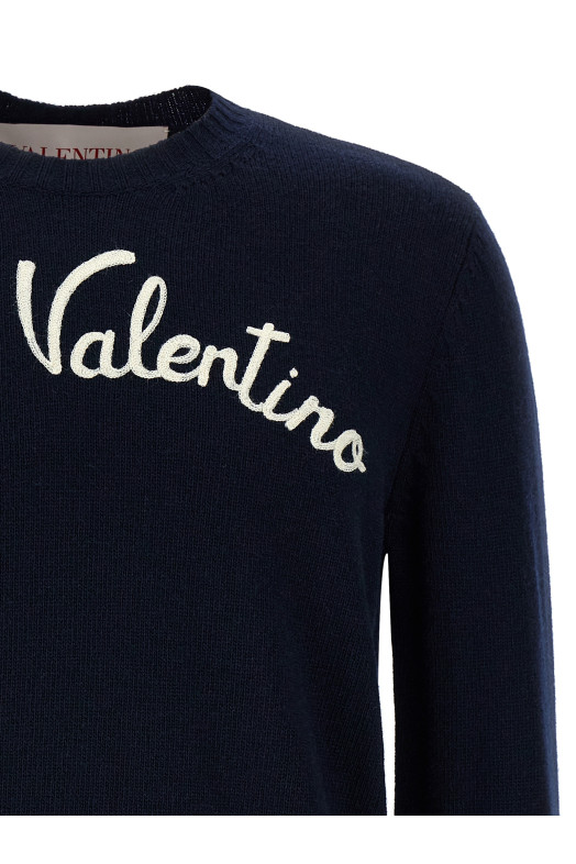 Свитер Valentino Garavani 'Chez Valentino' синий V3KC33LAR8D51 Свитер Valentino Garavani 'Chez Valentino' синий V3KC33LAR8D51