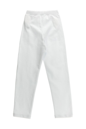 Джоггеры з логотипом на ґудзиках Білий BALMAIN KIDS BU6A60Z0081100OR Джоггеры з логотипом на ґудзиках Білий BALMAIN KIDS BU6A60Z0081100OR
