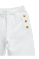 Джоггеры з логотипом на ґудзиках Білий BALMAIN KIDS BU6A60Z0081100OR Джоггеры з логотипом на ґудзиках Білий BALMAIN KIDS BU6A60Z0081100OR