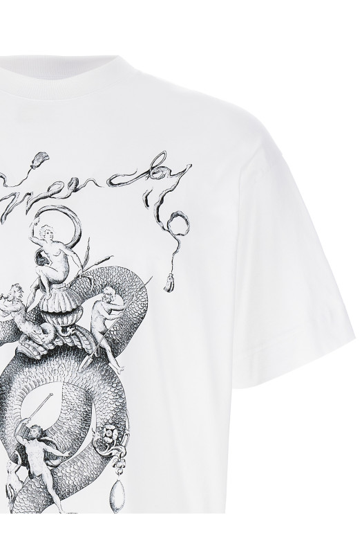 Футболка з принтом Біла GIVENCHY BM71MG3YPX100 Футболка з принтом Біла GIVENCHY BM71MG3YPX100