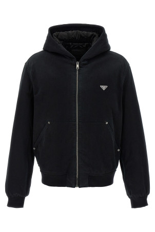 Джинсовая куртка Черный PRADA GEB274SOOO148JF0557 Джинсовая куртка Черный PRADA GEB274SOOO148JF0557