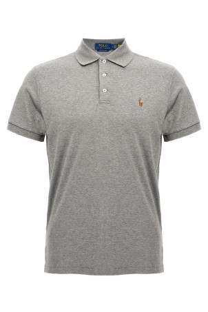 Logo embroidery polo shirt Gray Logo embroidery polo shirt Gray