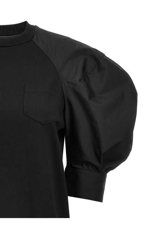 Футболка з повітряною кулькою чорна SACAI 2507767001 Футболка з повітряною кулькою чорна SACAI 2507767001