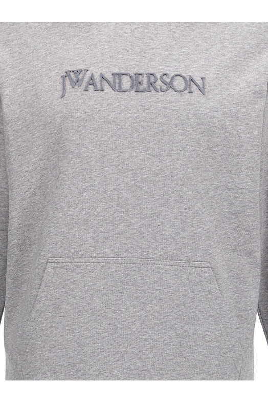 Світшот з вишивкою логотипу Сірий JW0231PG1632907