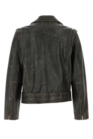 Кожаная куртка из сланца Черный GOLDEN GOOSE DELUXE BRAND (GMP00297P000647) Кожаная куртка из сланца Черный GOLDEN GOOSE DELUXE BRAND (GMP00297P000647)