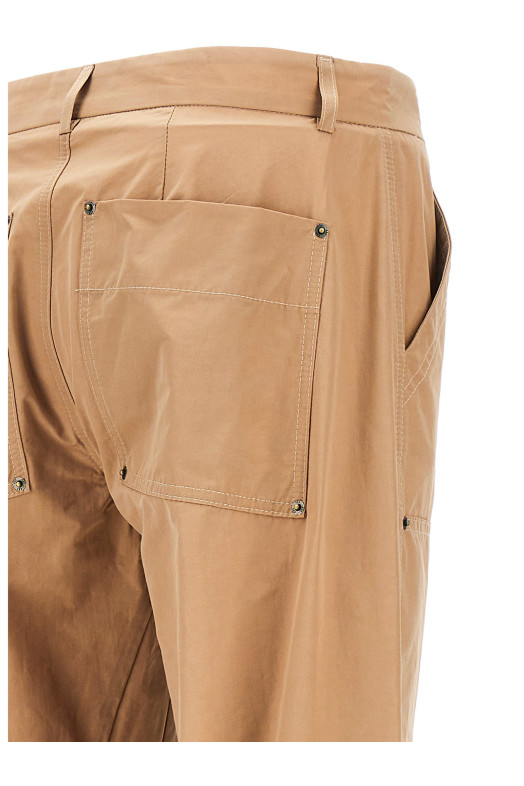 Nylon blend pants Beige
