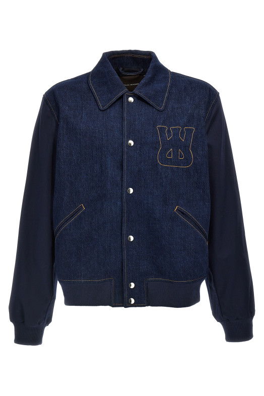 Куртка WALES BONNER 'The Echo Denim Varsity' синя MS25DE09DE01599 Куртка WALES BONNER 'The Echo Denim Varsity' синя MS25DE09DE01599