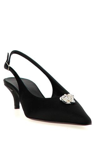 Rosetta slingback Black MAGDA BUTRYM 540425SILVER Rosetta slingback Black MAGDA BUTRYM 540425SILVER