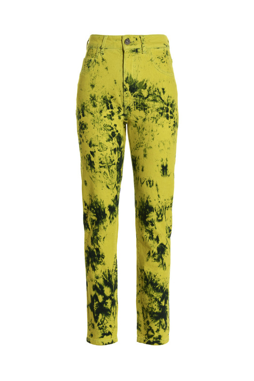 Tie-dye jeans Yellow