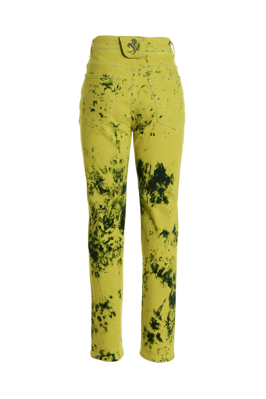 Tie-dye jeans Yellow