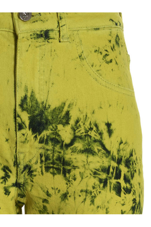 Tie-dye jeans Yellow
