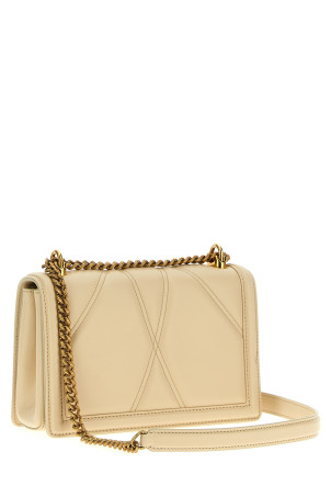 Сумка через плече DOLCE & GABBANA 'Devotion' середнього розміру Бежева BB7158AW4378H000 Сумка через плече DOLCE & GABBANA 'Devotion' середнього розміру Бежева BB7158AW4378H000