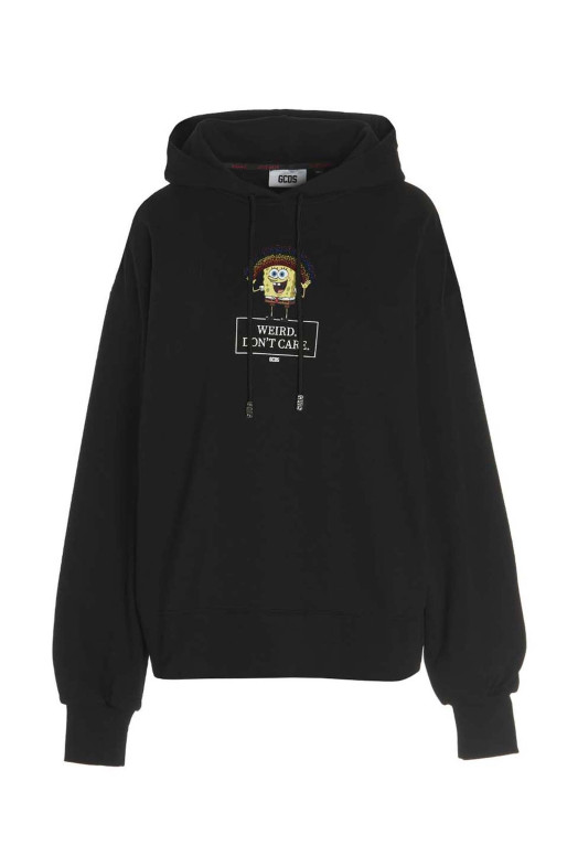 Худі з капюшоном Don з капсулою T care' Чорний GCDS (SB23U10030102)
