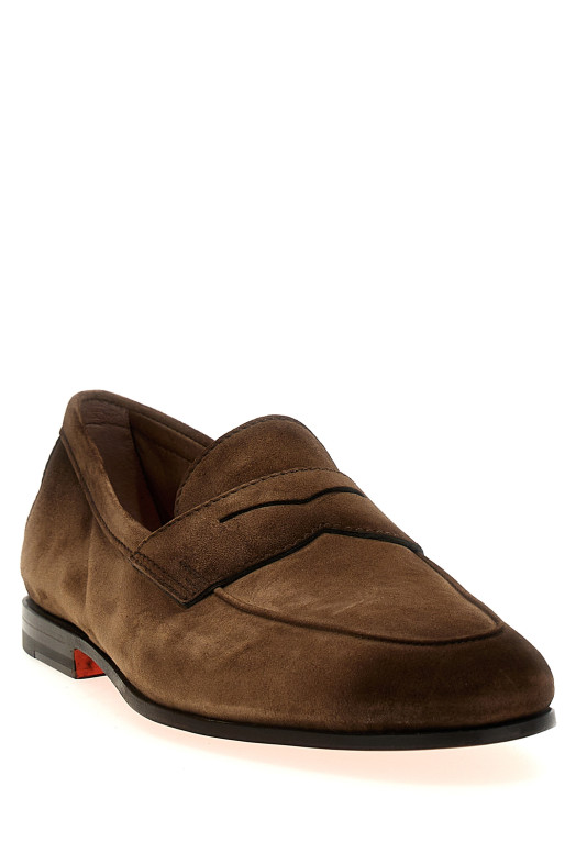 Мокасини SANTONI 'Carlo' Коричневі MCNC18837SA4SEAAM21 Мокасини SANTONI 'Carlo' Коричневі MCNC18837SA4SEAAM21