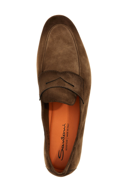 Мокасини SANTONI 'Carlo' Коричневі MCNC18837SA4SEAAM21 Мокасини SANTONI 'Carlo' Коричневі MCNC18837SA4SEAAM21