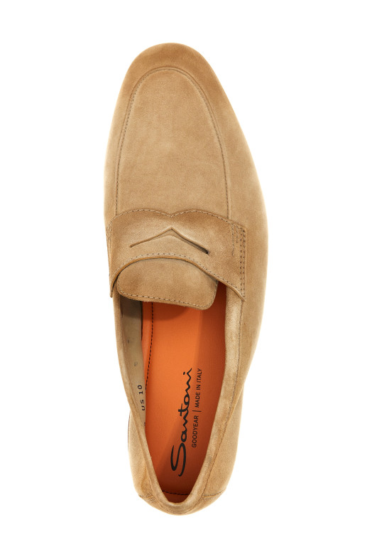 Мокасини SANTONI 'Carlo' Бежеві MCNC18837SA4SEAAM13 Мокасини SANTONI 'Carlo' Бежеві MCNC18837SA4SEAAM13