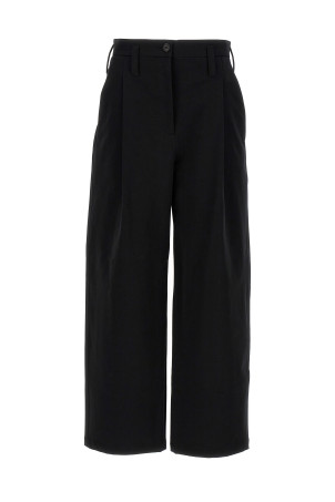 Front pleat trousers Black