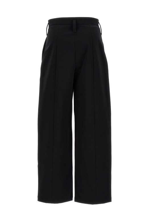 Front pleat trousers Black