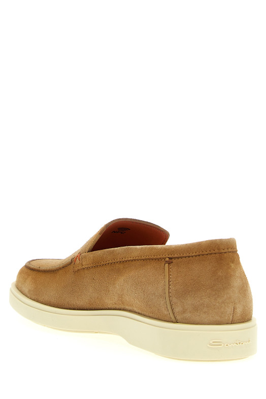 Замшеві мокасини Бежевий SANTONI MGDT17824TICBGEXC30 Замшеві мокасини Бежевий SANTONI MGDT17824TICBGEXC30